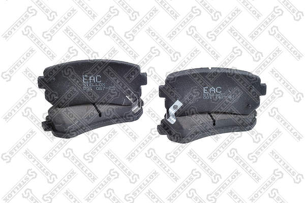 Kit de plaquettes de frein, frein à disque STELLOX 001 087-SX
