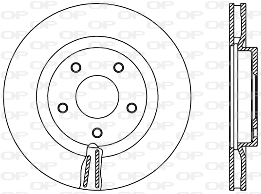 Disque de frein OPEN PARTS BDR2401.20