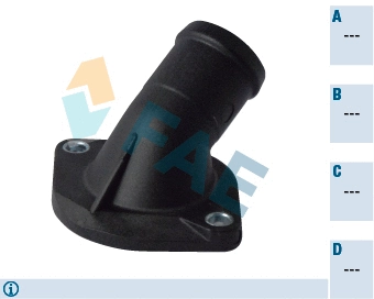 Bride de liquide de refroidissement FAE 54304