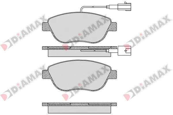Kit de plaquettes de frein, frein à disque DIAMAX N09161