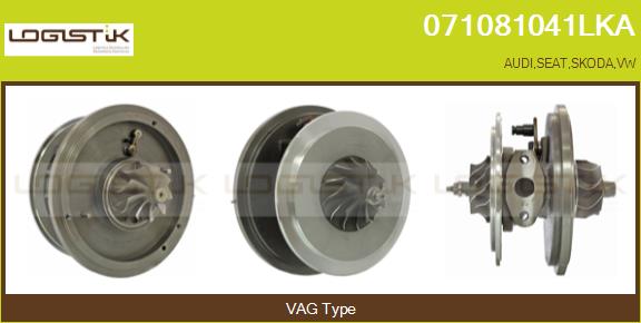 Groupe carter, turbocompresseur LGK 071081041LKA