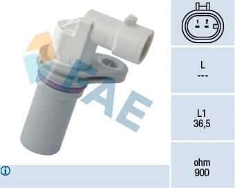 Capteur d'angle, vilebrequin FAE 79170