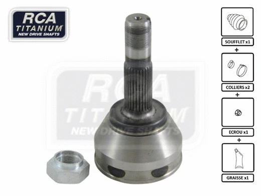 Jeu de joints, arbre de transmission RCA FRANCE CI08