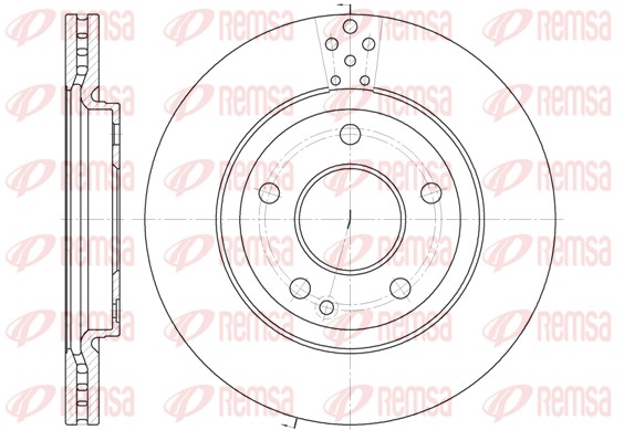 Disque de frein REMSA 6748.10