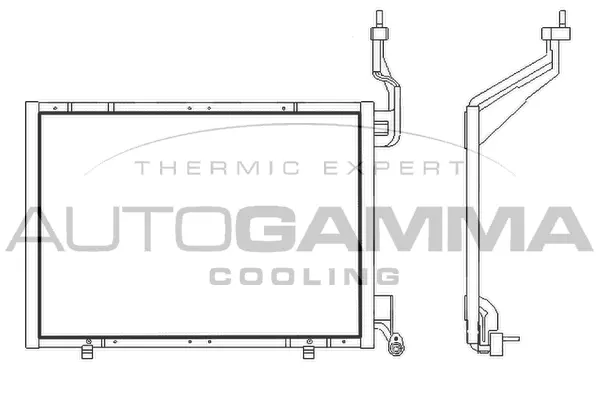 Condenseur, climatisation AUTOGAMMA 107665