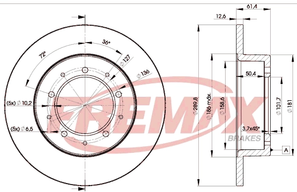 Disque de frein FREMAX BD-0461
