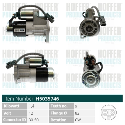 Démarreur HOFFER H5035746
