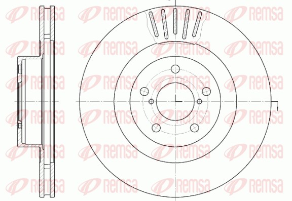 Disque de frein REMSA 6816.10