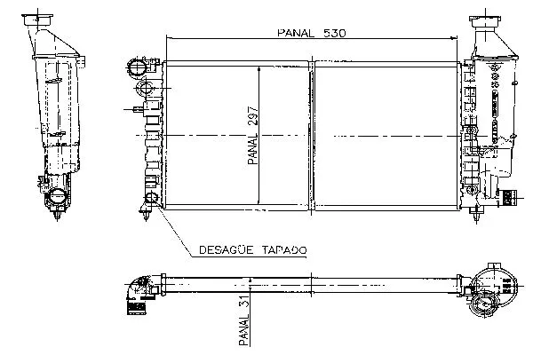 Radiateur, refroidissement du moteur ORDONEZ 1020068806