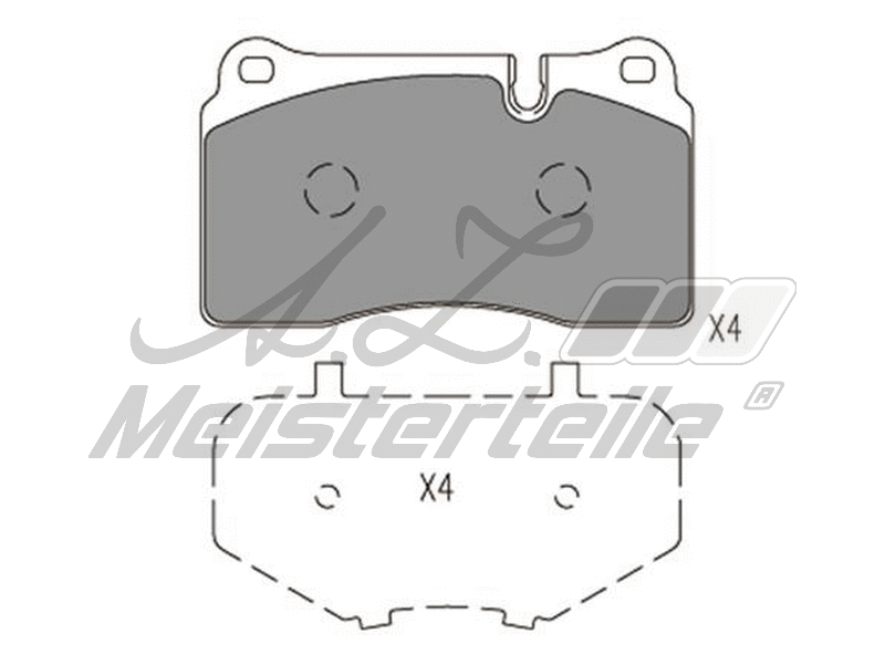 Kit de plaquettes de frein, frein à disque A.Z. Meisterteile AZMT-44-022-1640