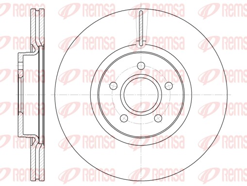 Disque de frein REMSA 61223.10