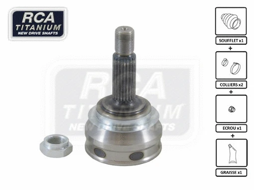 Jeu de joints, arbre de transmission RCA FRANCE SK01
