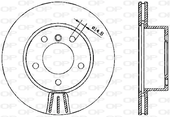 Disque de frein OPEN PARTS BDA2328.20