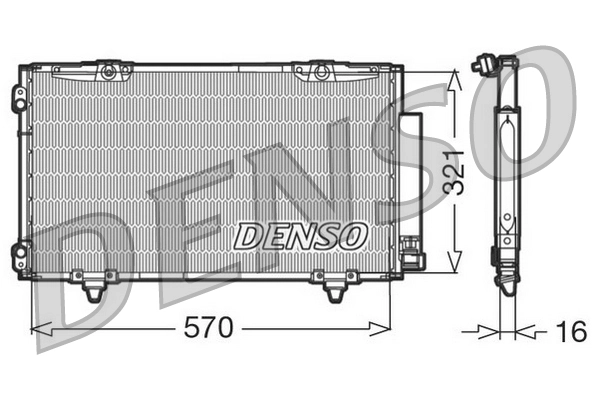 Condenseur, climatisation DENSO DCN50011