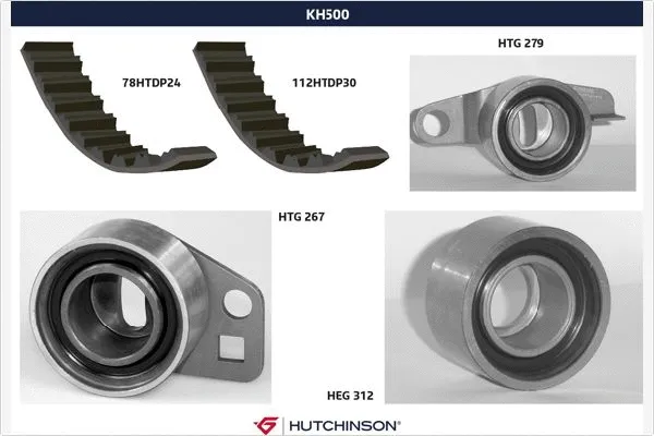 Kit de courroie crantée HUTCHINSON KH 500