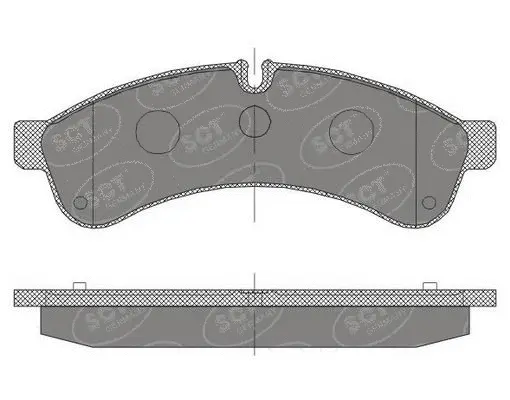 Kit de plaquettes de frein, frein à disque SCT - MANNOL SP 463 PR