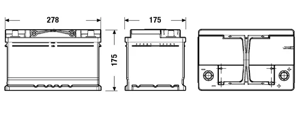 Batterie de démarrage TUDOR TL652
