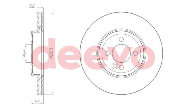 Disque de frein DEEVO BD19080