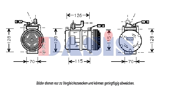 Compresseur, climatisation AKS DASIS 851020N