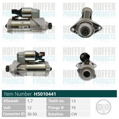 Démarreur HOFFER H5010441