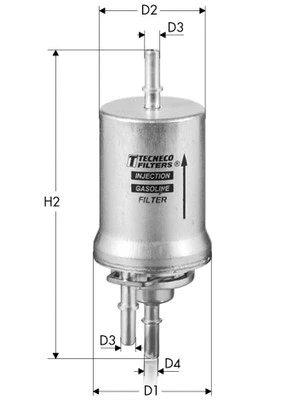 Filtre à carburant TECNECO FILTERS IN1042
