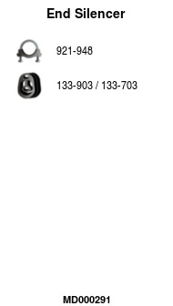Silencieux arrière FA1 MD000291