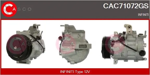 Compresseur, climatisation CASCO CAC71072GS