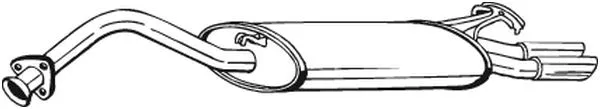 Silencieux arrière BOSAL 278-147