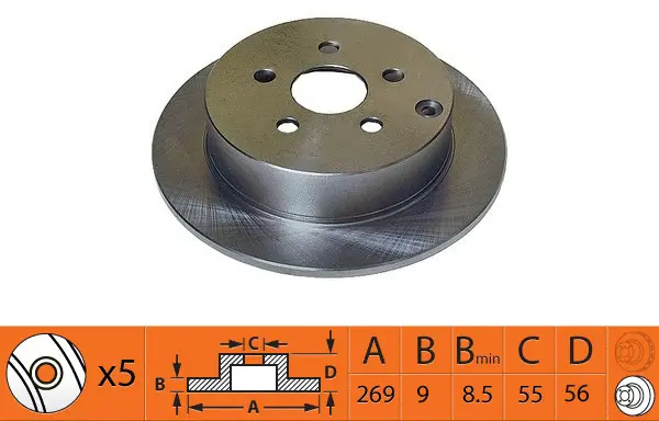 Disque de frein SB BR21198