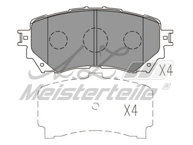 Kit de plaquettes de frein, frein à disque A.Z. Meisterteile AZMT-44-022-2592