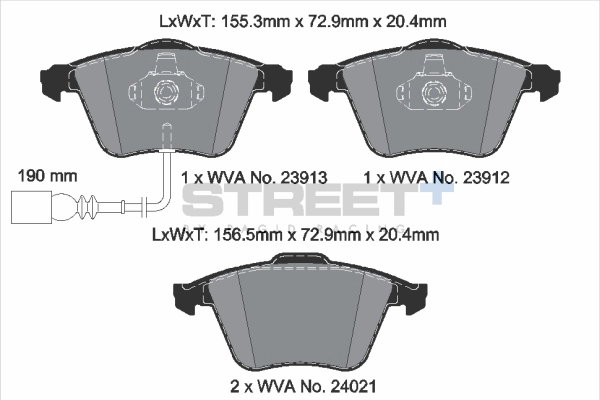 Kit de plaquettes de frein, frein à disque PAGID Racing T8048SP2001