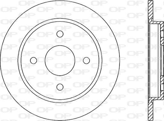 Disque de frein OPEN PARTS BDA1165.10