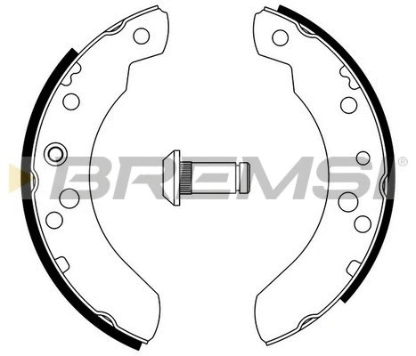 Jeu de mâchoires de frein BREMSI GF0219