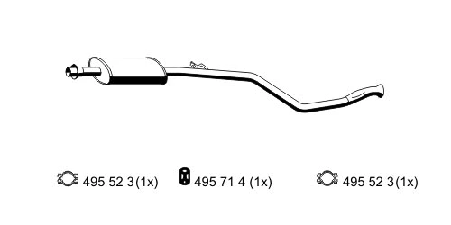 Silencieux central ERNST 500029