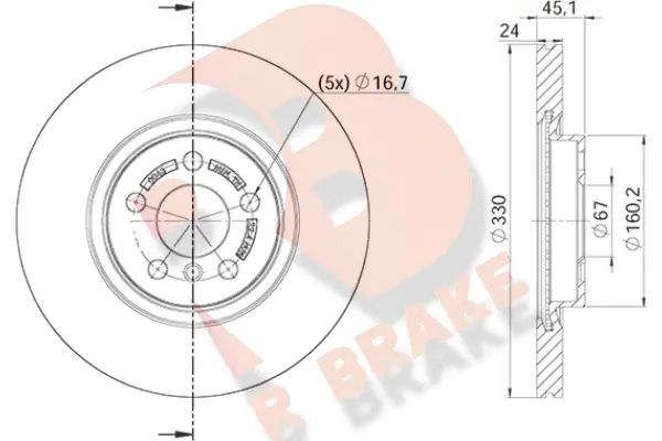 Disque de frein R BRAKE 78RBD20043