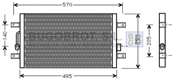 Condenseur, climatisation BUGOBROT 62-FT5240