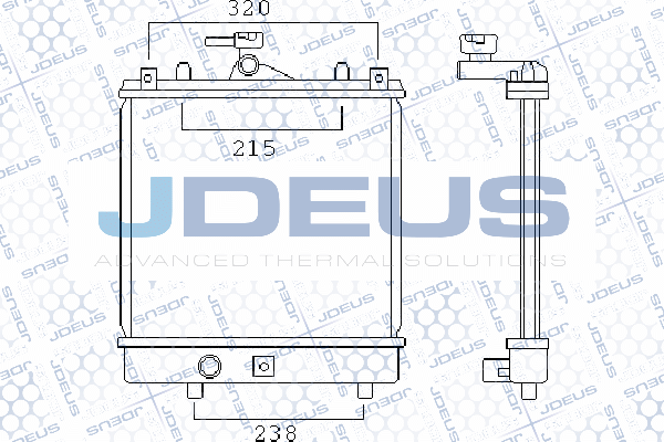 Radiateur, refroidissement du moteur JDEUS 042M23