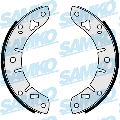 Jeu de mâchoires de frein SAMKO 81010
