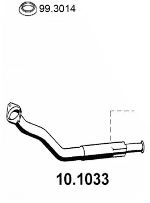 Tuyau d'échappement ASSO 10.1033