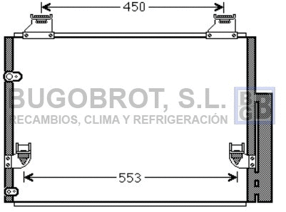 Condenseur, climatisation BUGOBROT 62-TO5563