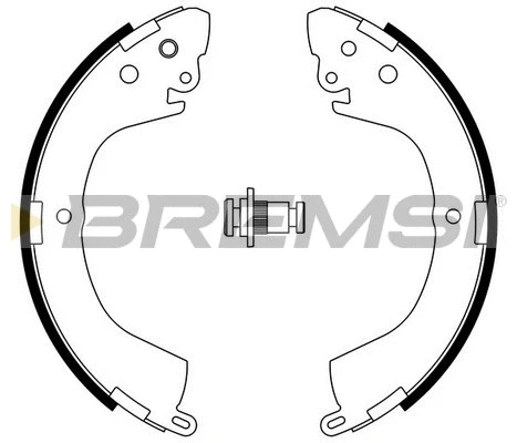 Jeu de mâchoires de frein BREMSI GF0824