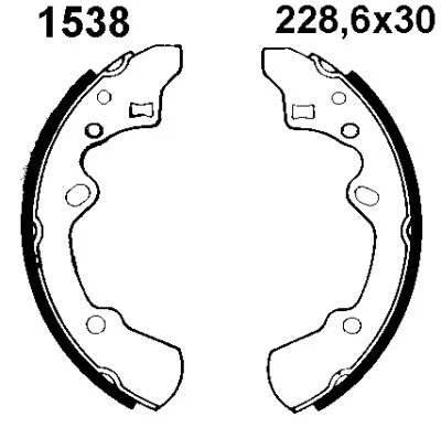Jeu de mâchoires de frein BSF 01538