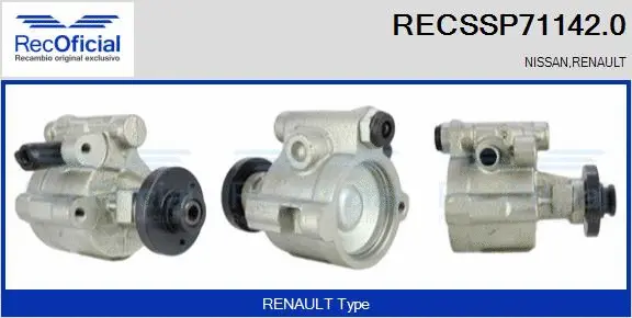 Pompe hydraulique, direction RECOFICIAL RECSSP71142.0