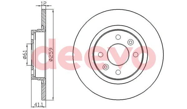 Disque de frein DEEVO BD20880
