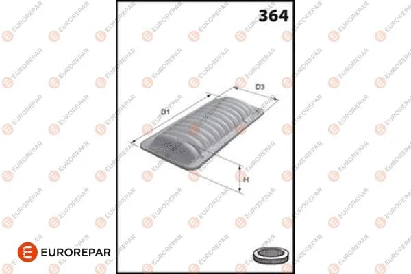 Filtre à air EUROREPAR 1682258880
