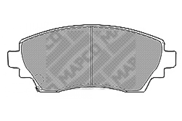 Kit de plaquettes de frein, frein à disque MAPCO 6549