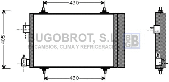 Condenseur, climatisation BUGOBROT 62-PE5193