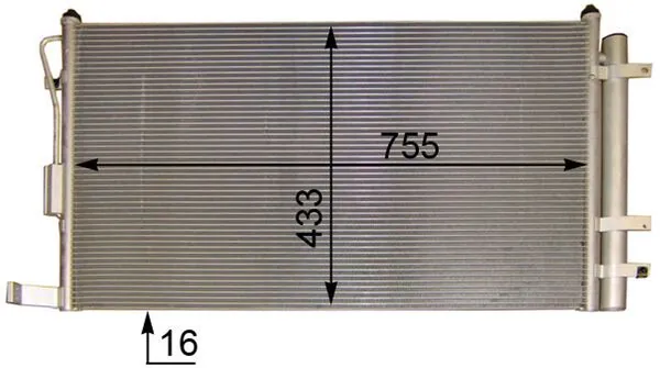 Condenseur, climatisation MAHLE AC 444 000P