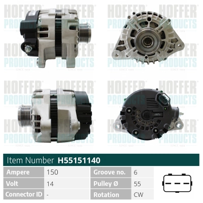 Alternateur HOFFER H55151140