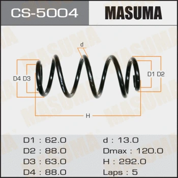 Ressort de suspension MASUMA CS-5004